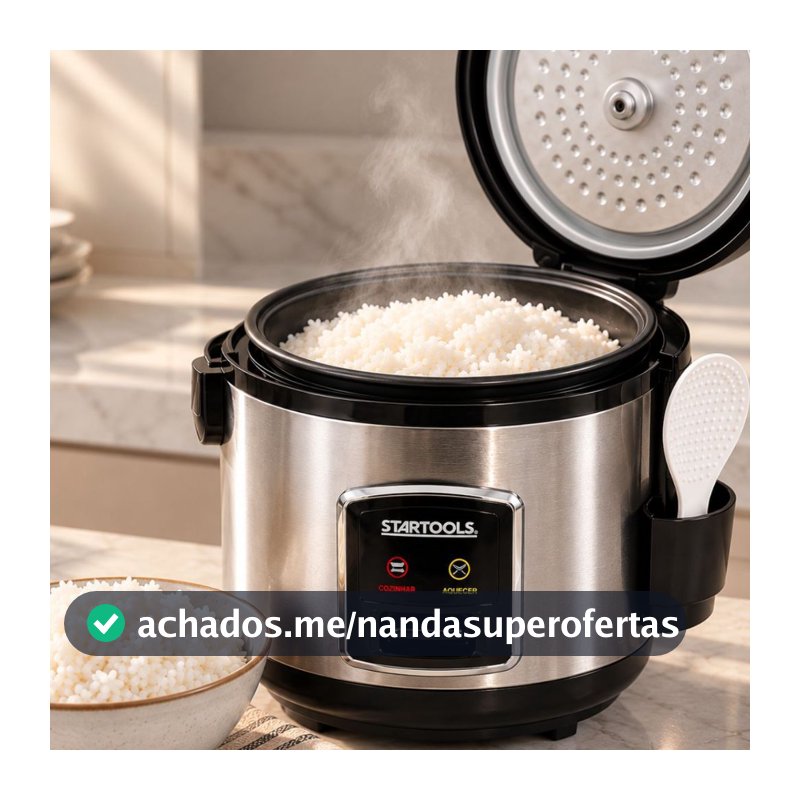 Panela De Arroz Elétrica 10 Xícaras 1,8 Litro Antiaderente 127v ou 220v