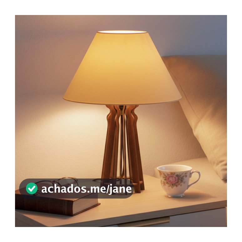 Kit 2 Abajur Luminária De Mesa para Quarto Sala Escritório Madeira mdf