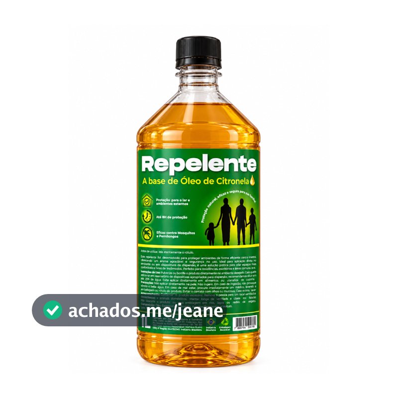 1 Litro Repelente Líquido A Base de Óleo De Citronela Puro Natural Refil Para Repelente Eletrico