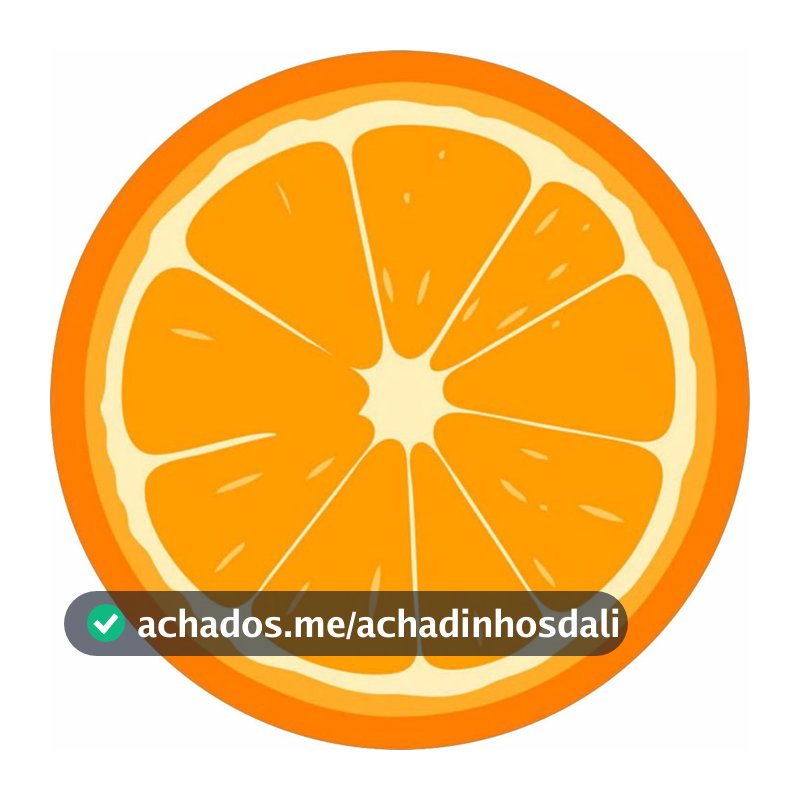 Painel em Lona Redondo Sem Elástico - Laranja - Lona Fosca