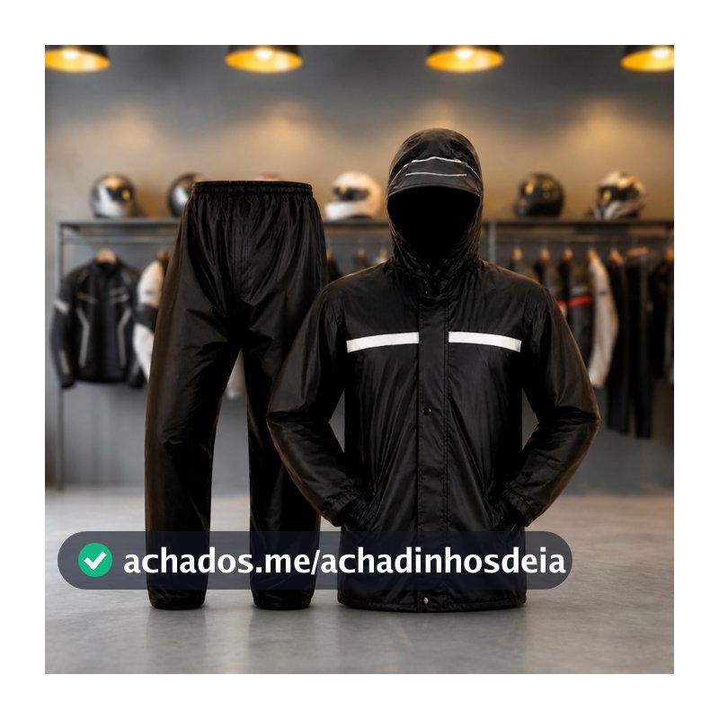 Capa De Chuva Moto Motoqueiro Impermeável Reforçada
