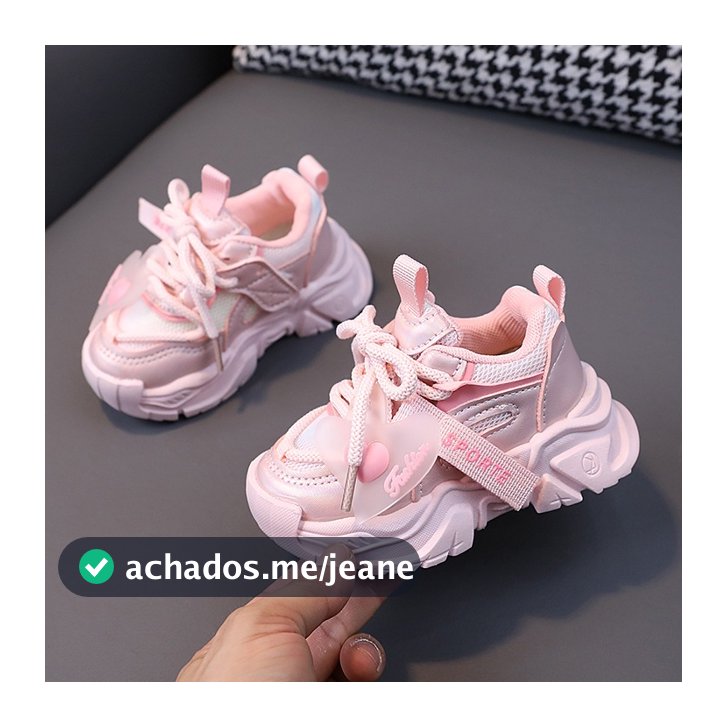 Tênis infantil Sapatos infantis casuais para meninos Moda tênis de corrida para meninas Leve e macio