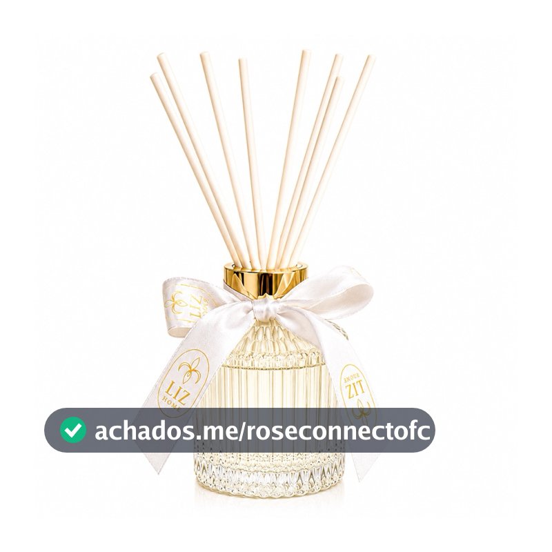 Difusor de Perfume Luxo Liz Aromas 250ml | Aromatizador de Ambientes em Vidro Premium com Varetas
