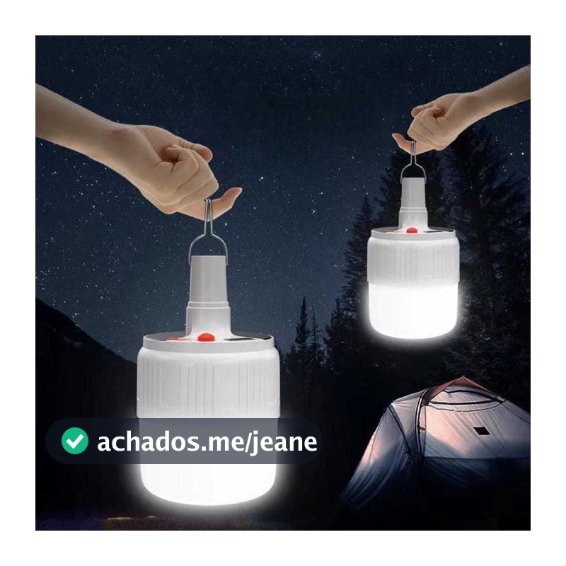 Lâmpada LED Luminária Recarregavel Branca