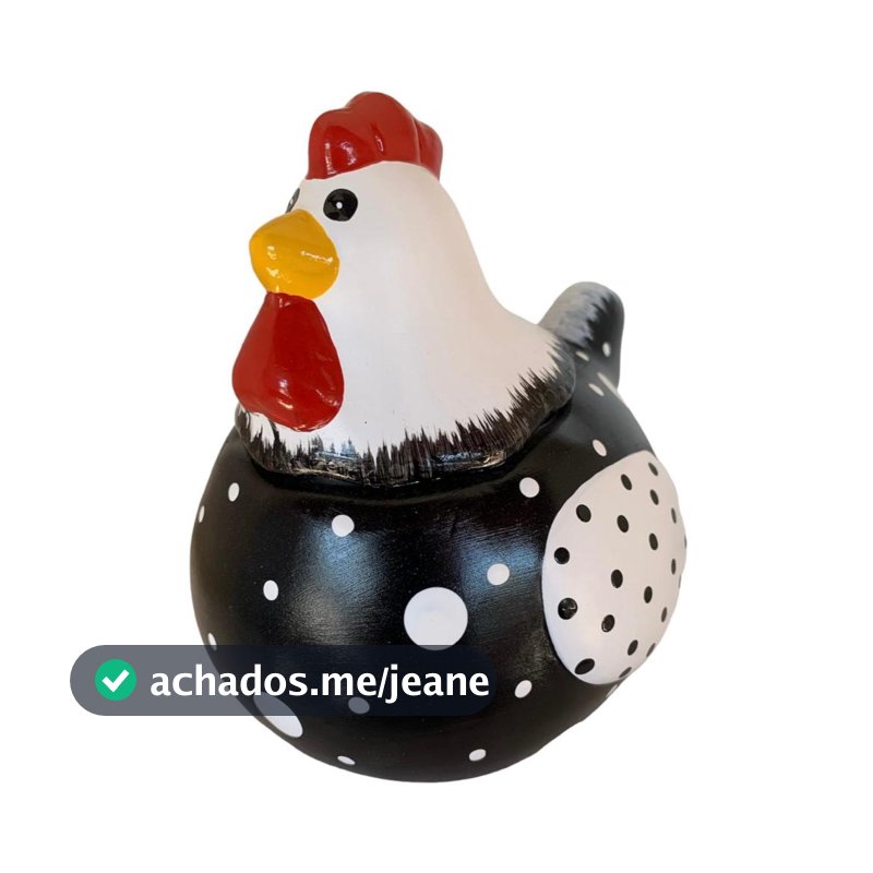 Galinha bombonier  com tampa em Ceramica Decoração Cozinha Area Gourmet