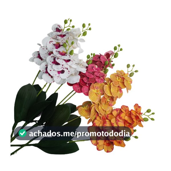 Buquê de Orquídeas Flores e Plantas Artificiais Jardinagem Decorativa - CC6287