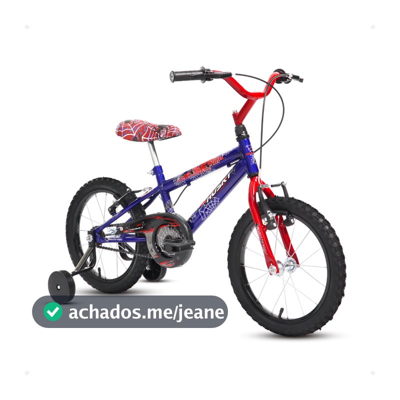 Bicicleta Infantil Masculina Aro 16 Homem Aranha Menino Alumínio Husky