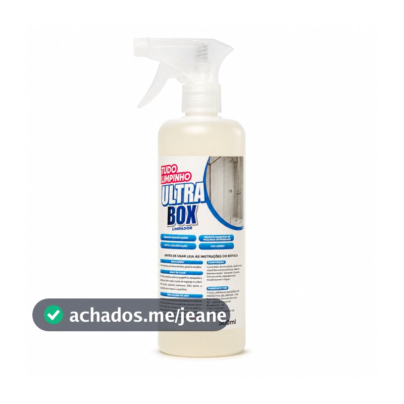 ULTRA BOX LIMPADOR 500ML C/ VÁLVULA TUDO LIMPINHO
