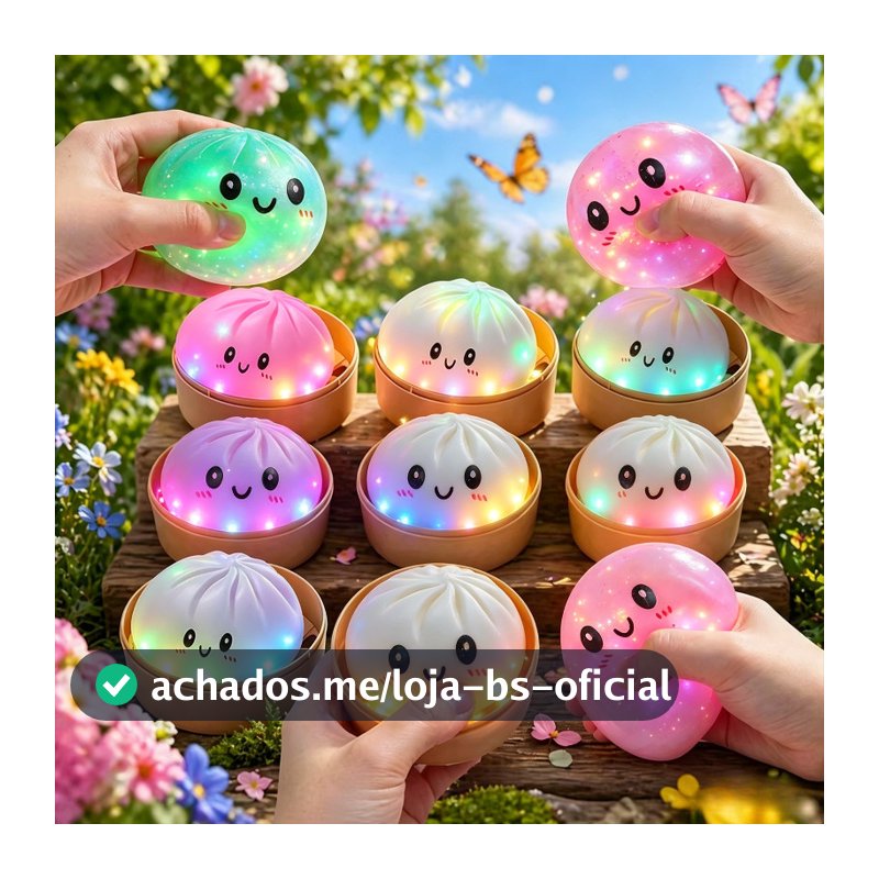 Não-Tóxico TPR LED Glitter Bolinho Mole 8.5cm Estiramento Lento Squeeze Fidget Seguro Sensorial Jogar Brinquedo Para Cri