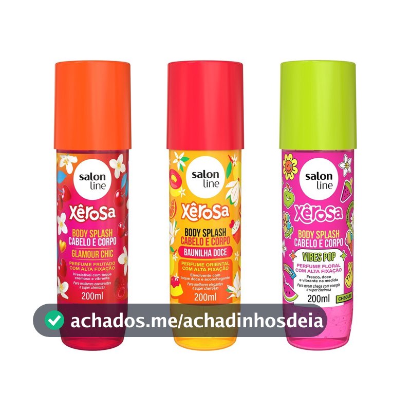 Kit Xerosa com 3 Body Splash 200ml