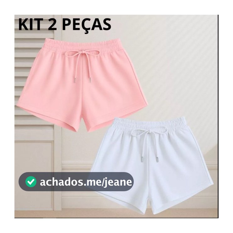 Shorts feminino Básico moletom bermuda feminina short academia dia a dia