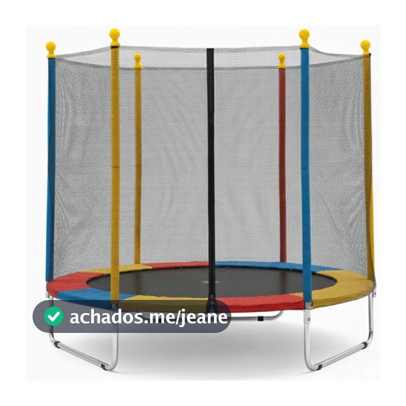 Pula Pula Grande tamanho 1,80m x 1,60m Cama Elástica Infantil Trampolim Playground Desmontável