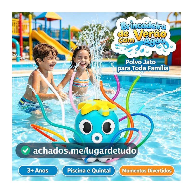 Brinquedo de Água Polvo Sprinkler Giratório Jogos Ao Ar Livre para Crianças no Jardim Diversão de Verão