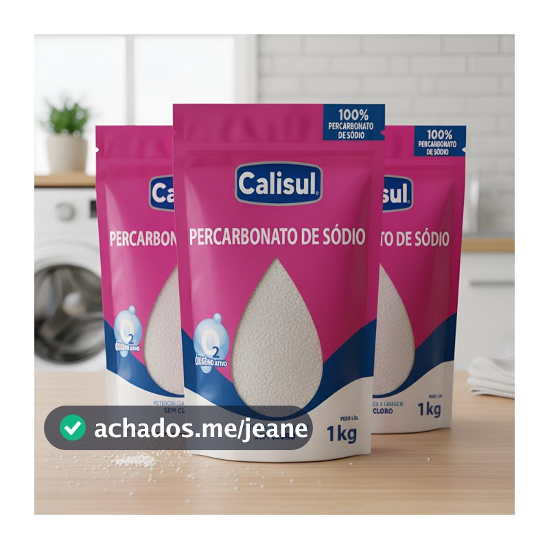 Percabonato 100% Puro Tira Manchas Roupas Brancas e Coloridas