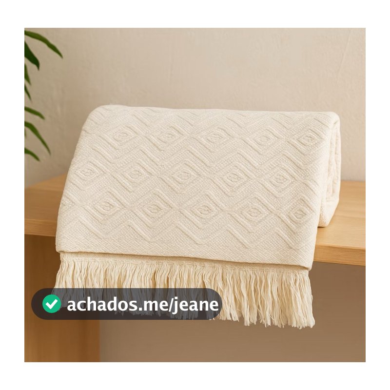 Manta para Sofá Decorativa King Gigante 100% Algodão Várias Cores Premium Capa Protetora