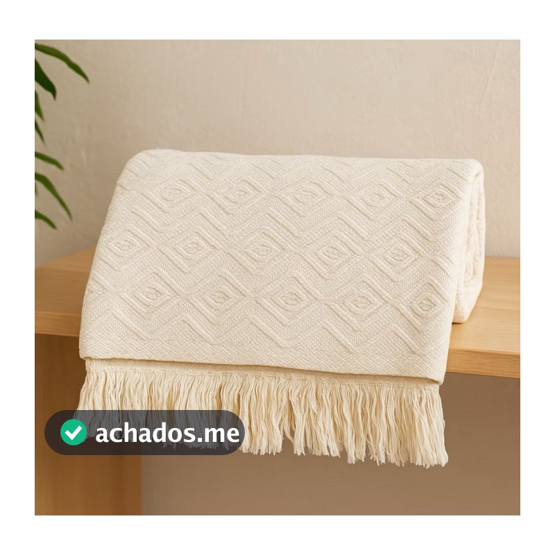 Manta para Sofá Decorativa King Gigante 100% Algodão Várias Cores Premium Capa Protetora