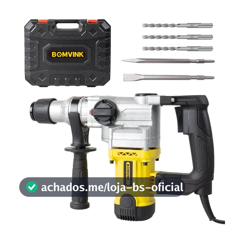 Martelete Rompedor 1000w Demolidor Furadeira de Impacto Industrial eletropneumatica 780R 4400/min