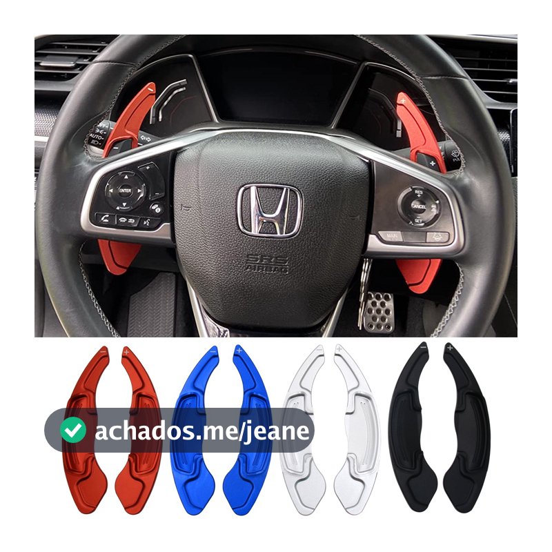 Pás de câmbio Honda Civic G10 2017-2021 Accord CR-V Turbo Touring 2018-2021 Volante de carro DSG Estender adesivos