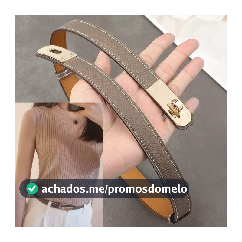 Cinto feminino fino de couro, para casaco saia vestido e terno, cintura marcada, acessório elegante