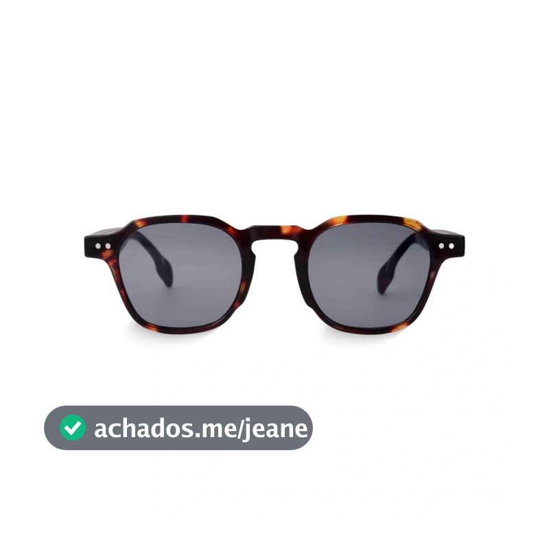 Óculos de Sol Quadrado Viggo Tortoise Savana Unissex UV400 Armação Marmorizada