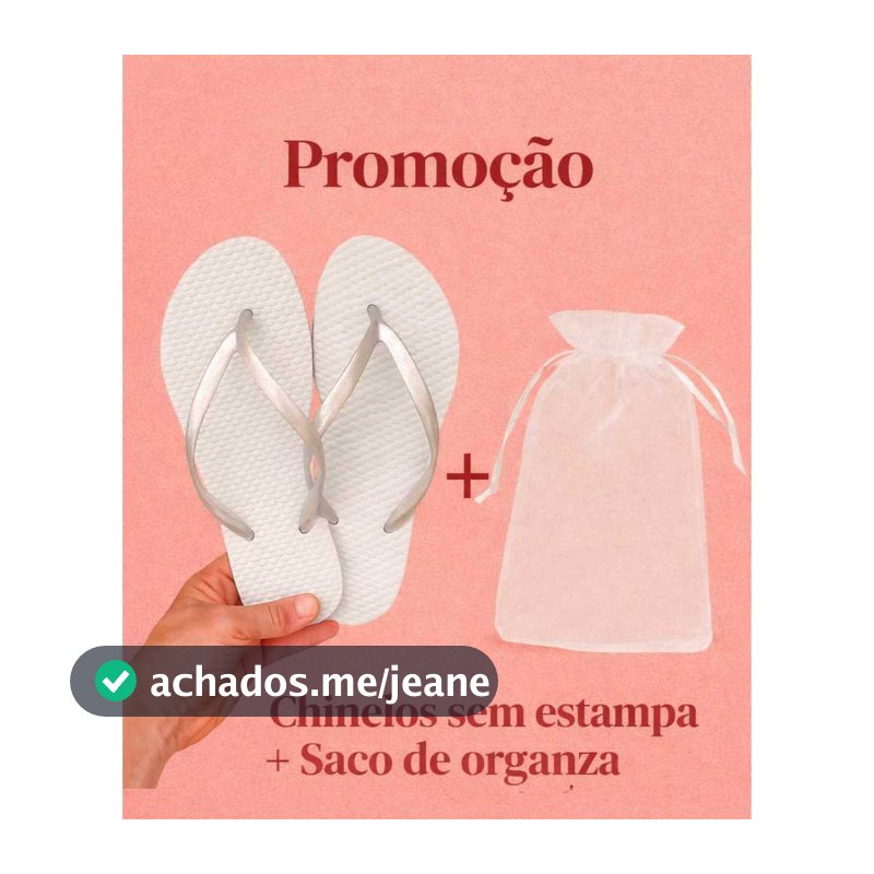 20 PARES CHINELO + SACO DE ORGANZA - SANDÁLIA - FORMATURA /ANIVERSÁRIO/ CASAMENTO /EVENTOS / BRINDE