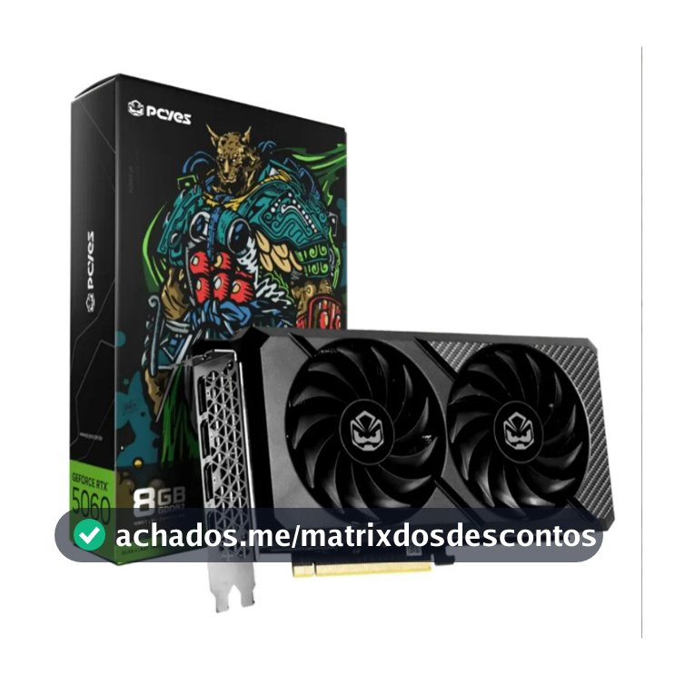Placa De Vídeo Pcyes Rtx 5060 8gb Gddr7 128bit Gamer