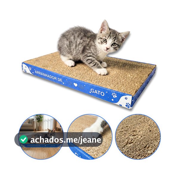 Arranhador Gato Papelão Protetor Sofá Unhas Cama Antistress Afiador Garras Rampa Felinos Brinquedo