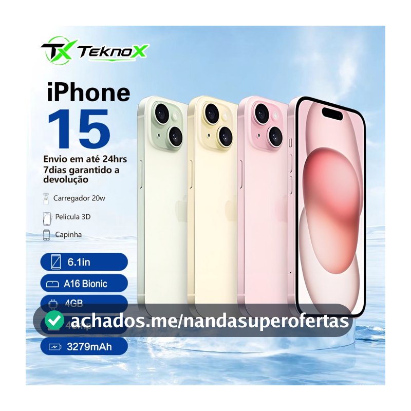 Celular Iphone 15 128gb 100% Original Com Garantia- Vitrine