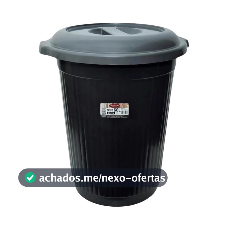 Cesto Lixeira Grande 60L – Robusta, Funcional e de Alta Qualidade