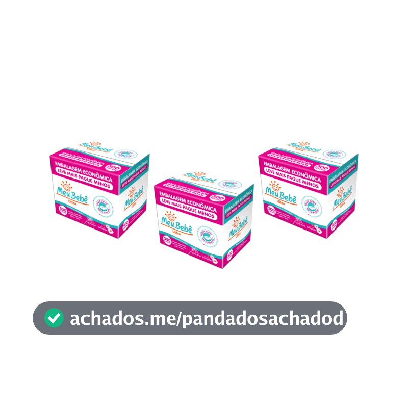 KIT TOALHA UMEDECIDA MEU BEBÊ ULTRA 1500 FOLHAS (3pcksX500fls)
