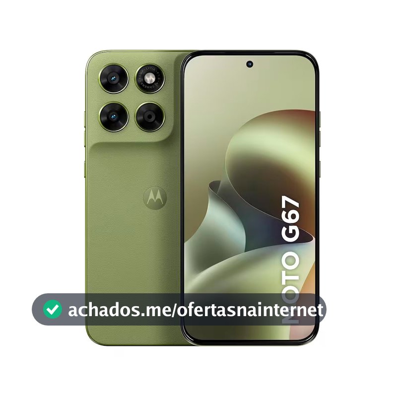 Smartphone G67 6.8 256GB 5G Câmera Dupla 50MP Artic Seal Motorola