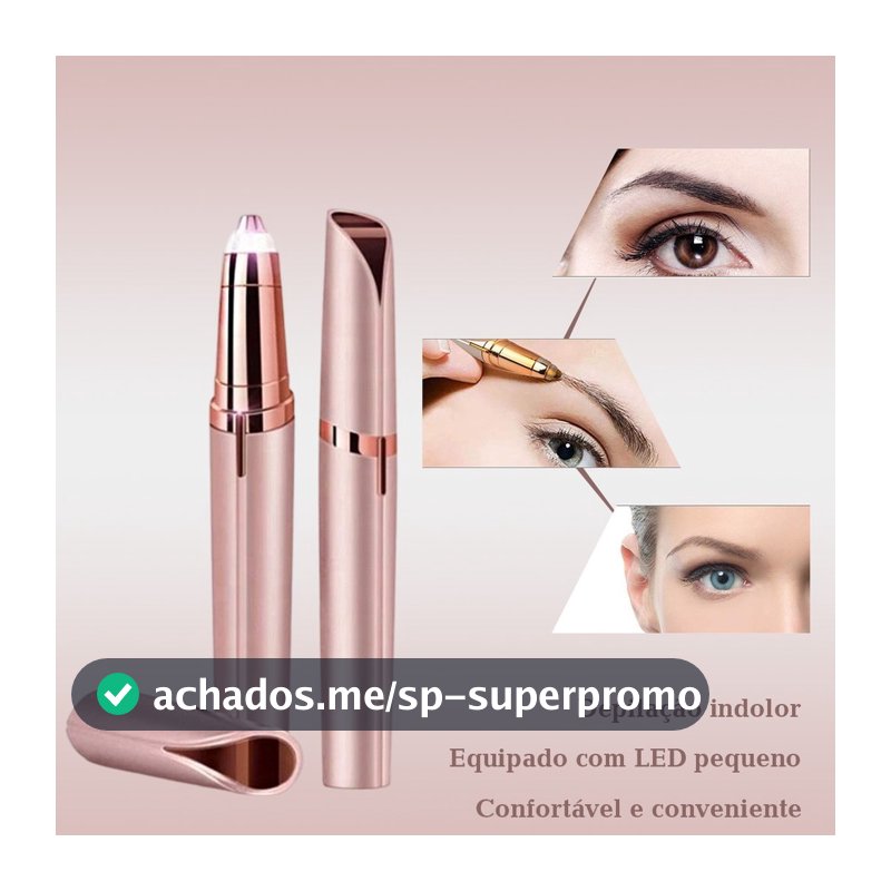 Electric Eyebrow Epilator Pen Trimmer Upper Lip Nose Face Facial Hair Removal