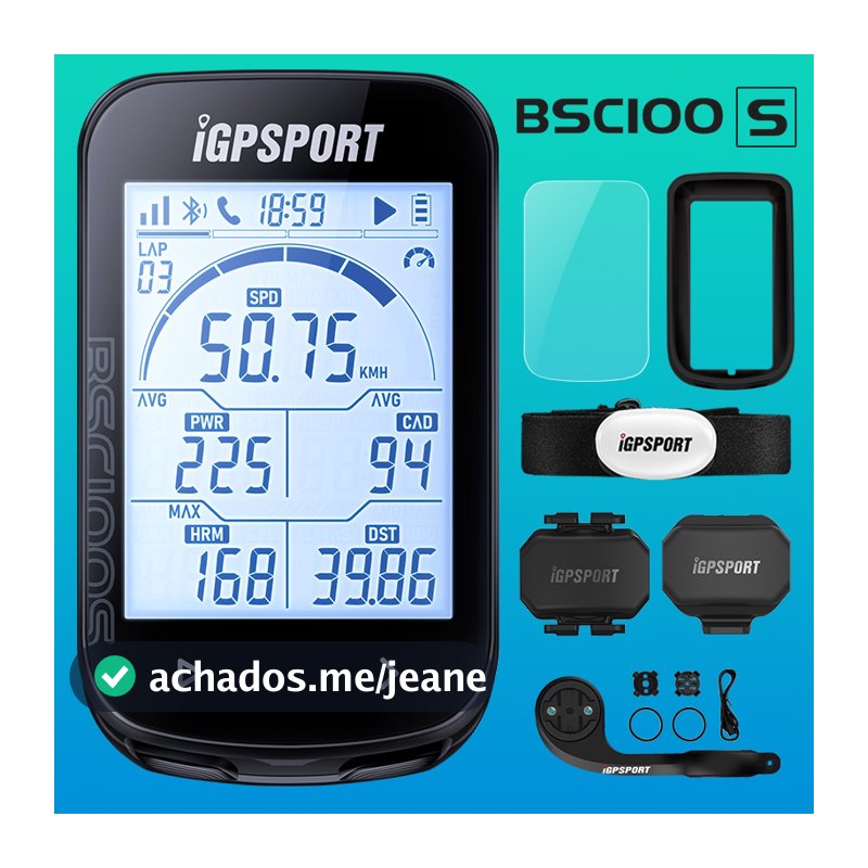 iGPSPORT BSC100S GPS Odômetro Ciclismo Bicicleta Computador Sensores Cycl Velocímetro 2,6'Tela Grande
