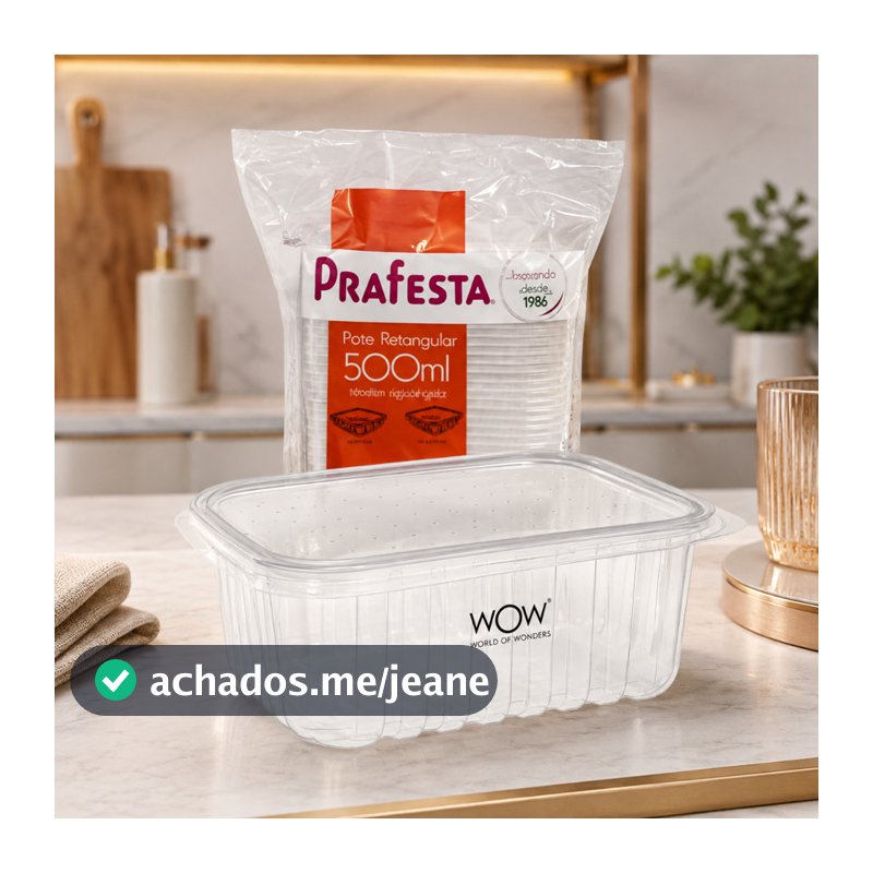 Kit 24 Pote Descartável 500ml Freezer Microondas Marmita