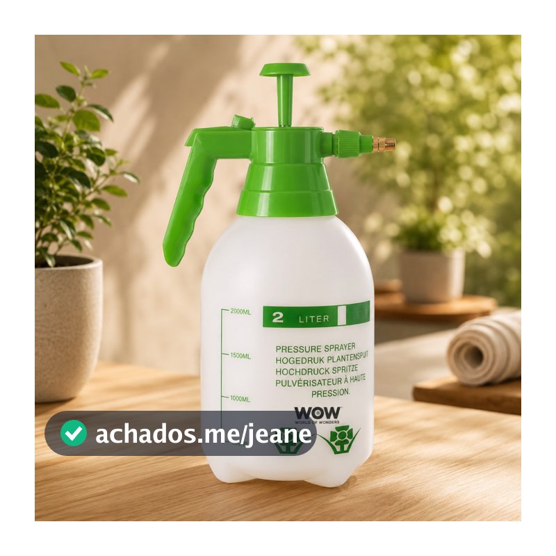 Pulverizador Portátil Borrifador Manual Alta Pressão 2 Litros