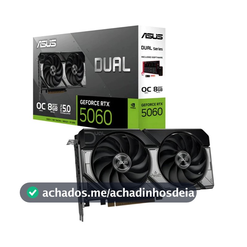 Placa De Vídeo RTX5060-O8G 8GB Dual Asus