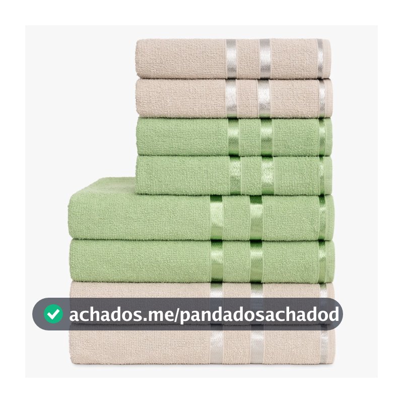 Kit 8 Toalhas Lyra (4 Banho + 4 Rosto) - 100% Algodão - Majo Home