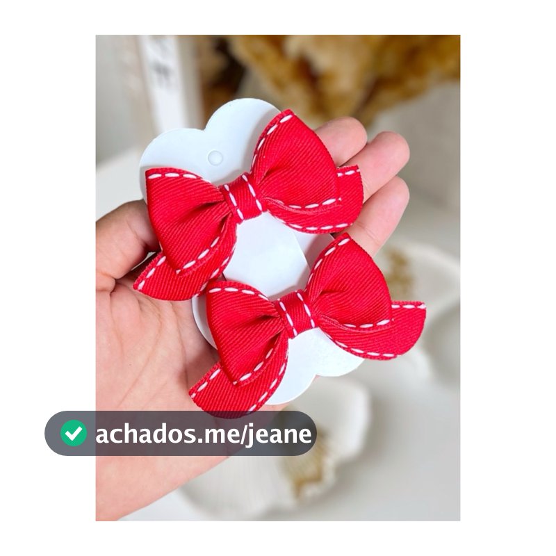Parzinho de laços cabelo infantil