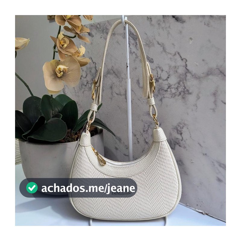 Bolsa Feminina Canoa Pequena de Ombro com Alça Regulável  Moderna e Prática