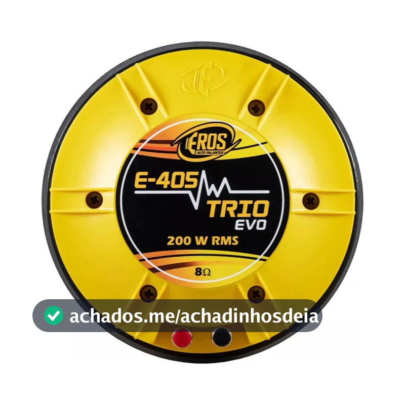 Driver Profissional Eros E 405 Trio Evo 200 Rms E405 Amarelo