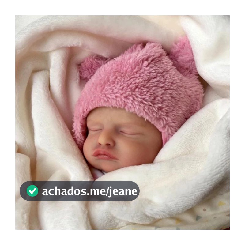 Bebê Reborn Boneca Realista Rosali Siliconada Olhos Fechados Pode Dar Banho Promoção