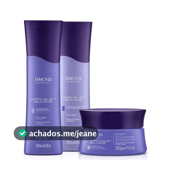 AMEND KIT EXPERTISE SPECIALIST BLONDE - 3 PRODUTOS