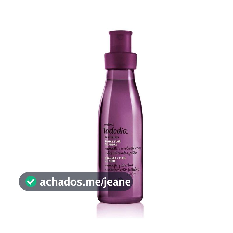 Body Splash Natura Tododia Romã e Flor de Amora 200ml