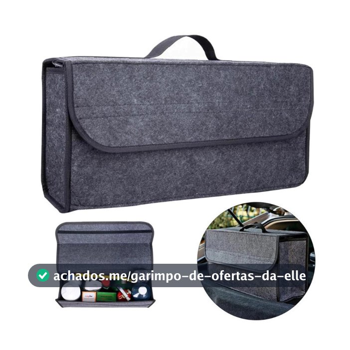 Bolsa de Armazenamento em Feltro para Porta-Malas do Carro, Organizador de Ferramentas e Acessórios Automotivos