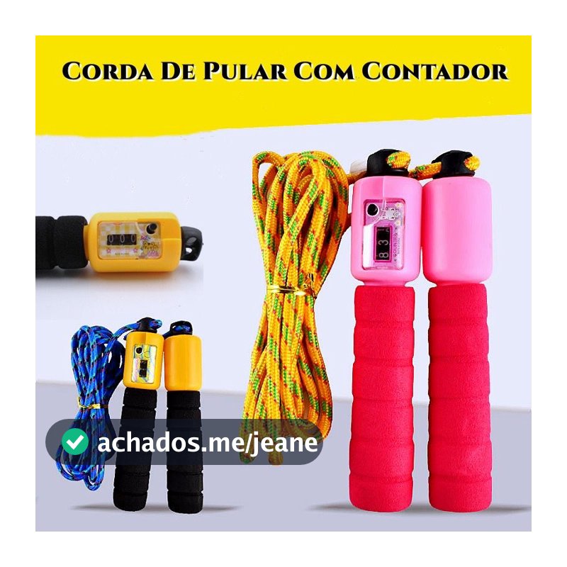 Corda De Pular Com Contador Exercicio Ajustável