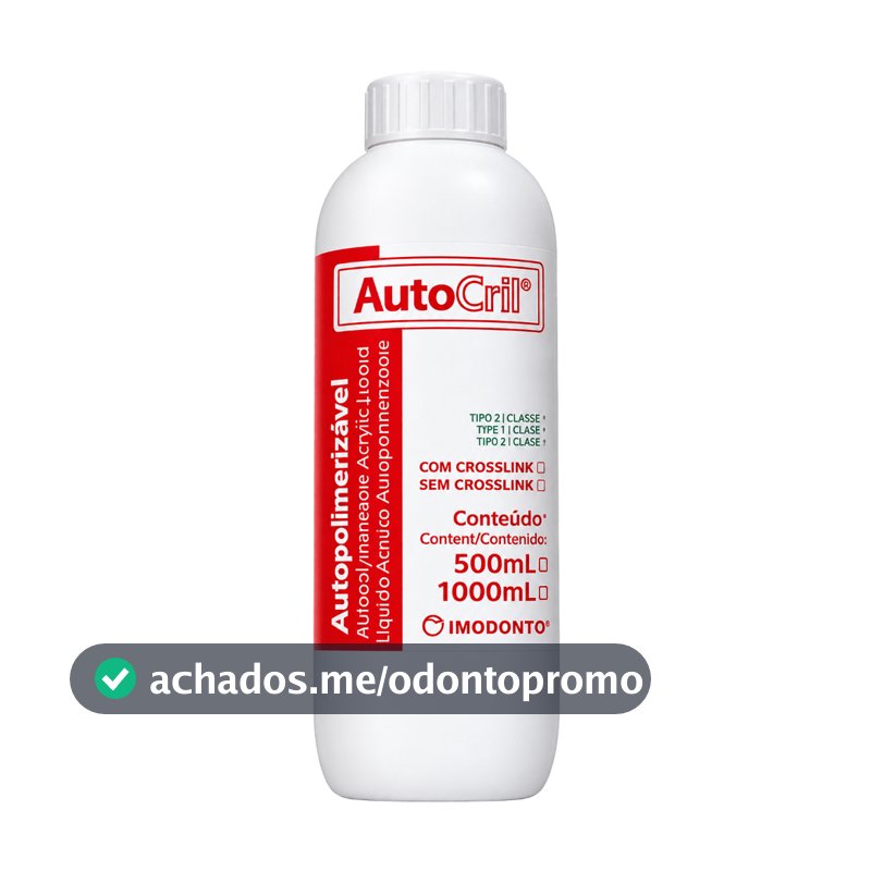 Líquido Acrílico Autopolimerizável AutoCril Imodonto Odontológico