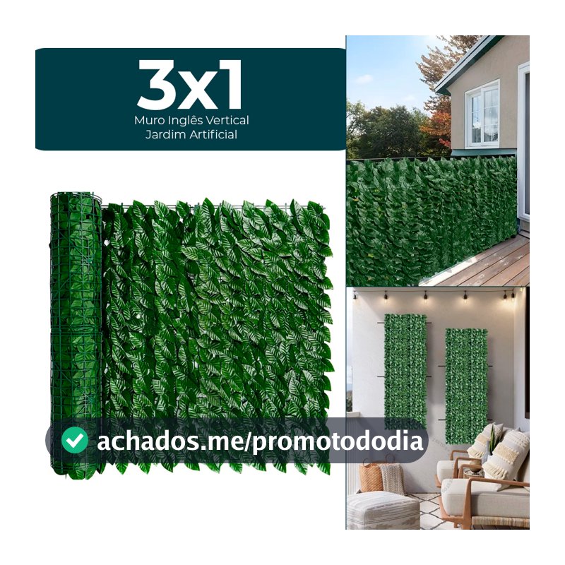 Muro Inglês Jardim Vertical Artificial Painel