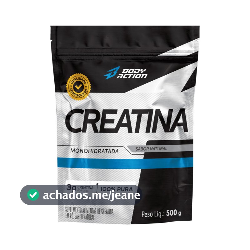 Creatina Monohidratada 500g - 100% Pura - Bodyaction