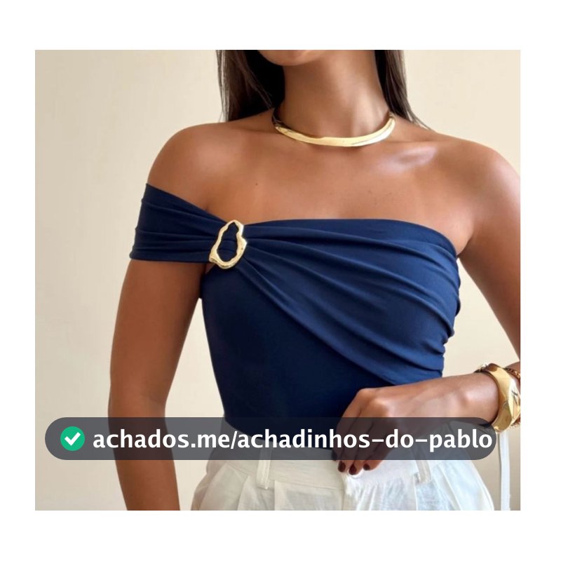 Body Feminino Fivela Orgânica Tendência 2026 Casual Elegante Moda Gringa Blogueira