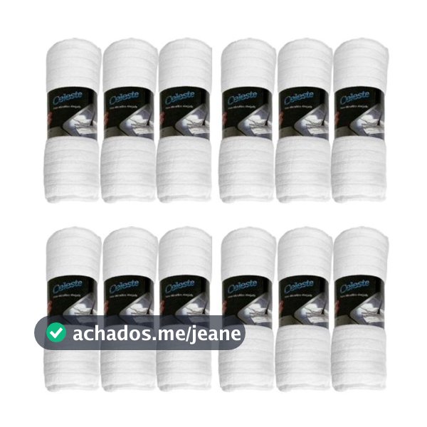 Kit Pano De Chão Microfibra Alvejado Celeste